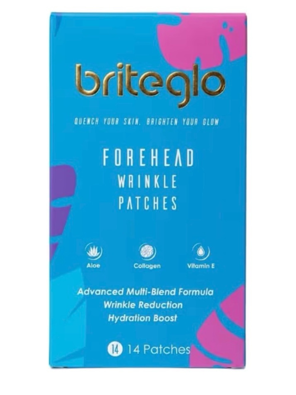 NEW 28 Forehead Wrinkle Patches with Aloe, Collagen, Vitamin E&Hyaluronic Acid